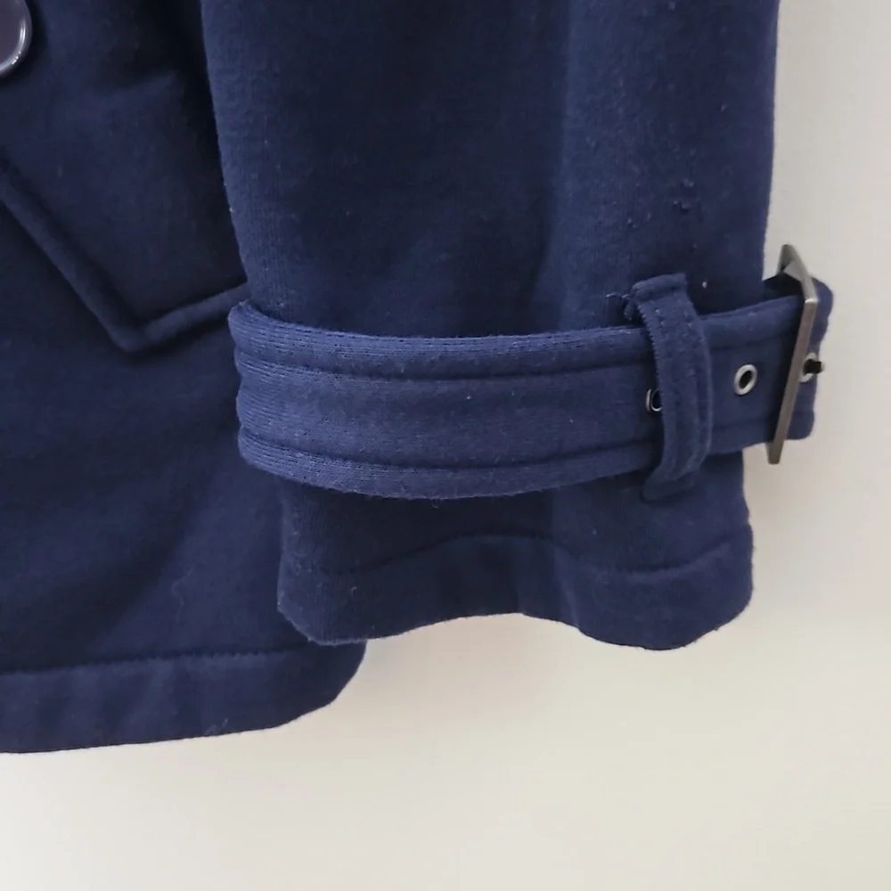 Torrid Fleece Double Breasted Peacoat Jacket Navy Size 1